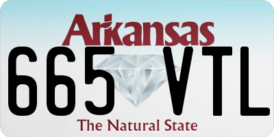 AR license plate 665VTL