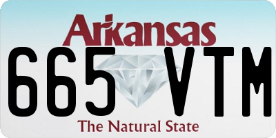 AR license plate 665VTM