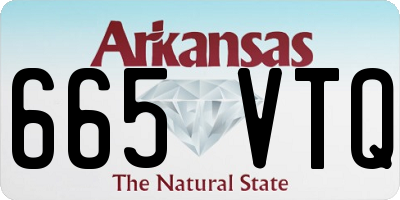 AR license plate 665VTQ