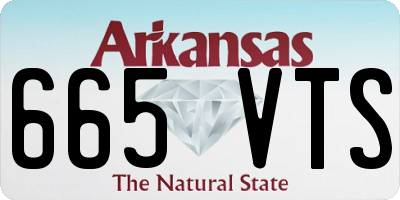 AR license plate 665VTS