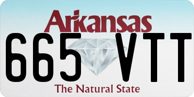 AR license plate 665VTT