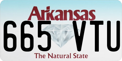 AR license plate 665VTU