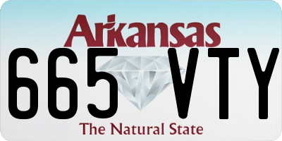 AR license plate 665VTY