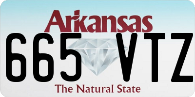 AR license plate 665VTZ