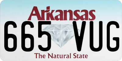 AR license plate 665VUG