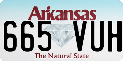 AR license plate 665VUH