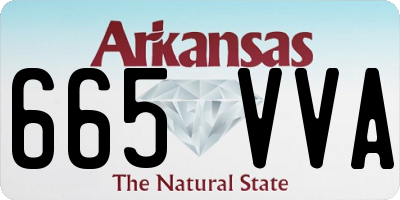 AR license plate 665VVA