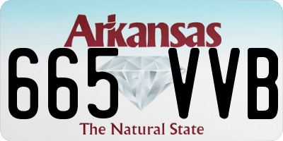 AR license plate 665VVB