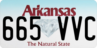 AR license plate 665VVC