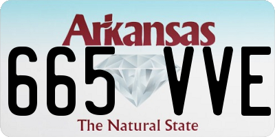 AR license plate 665VVE