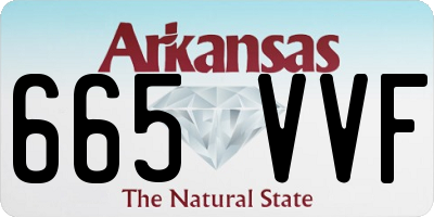 AR license plate 665VVF