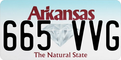 AR license plate 665VVG