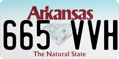 AR license plate 665VVH