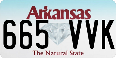 AR license plate 665VVK
