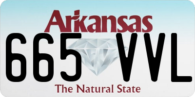 AR license plate 665VVL