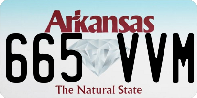 AR license plate 665VVM
