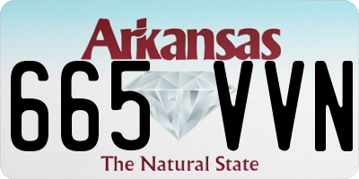 AR license plate 665VVN
