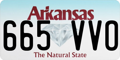 AR license plate 665VVO