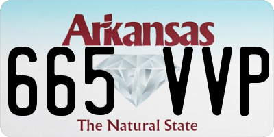 AR license plate 665VVP