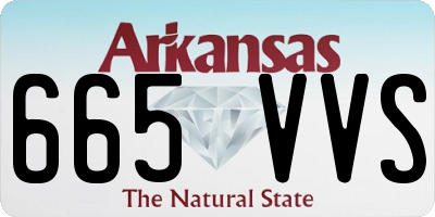 AR license plate 665VVS