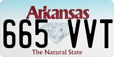 AR license plate 665VVT