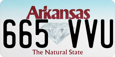 AR license plate 665VVU
