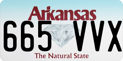 AR license plate 665VVX