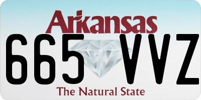 AR license plate 665VVZ
