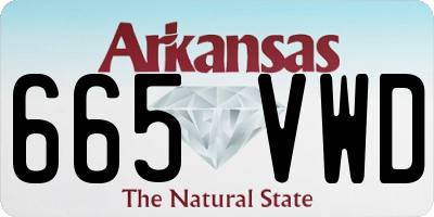 AR license plate 665VWD