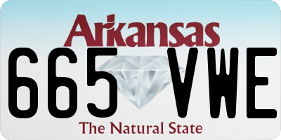 AR license plate 665VWE