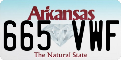AR license plate 665VWF