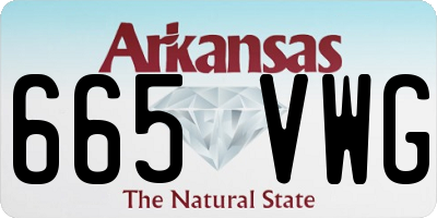 AR license plate 665VWG