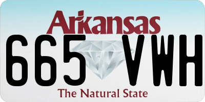 AR license plate 665VWH