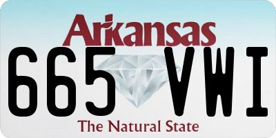 AR license plate 665VWI