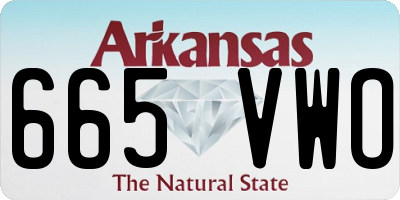 AR license plate 665VWO