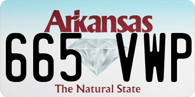 AR license plate 665VWP