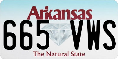 AR license plate 665VWS