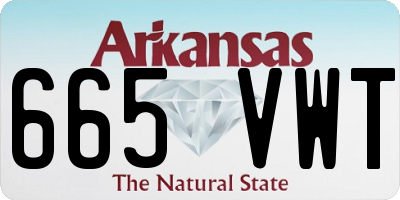 AR license plate 665VWT