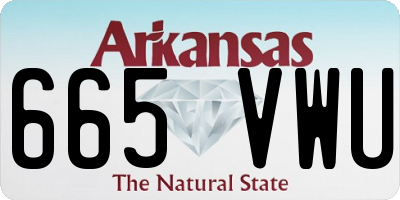 AR license plate 665VWU