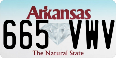 AR license plate 665VWV