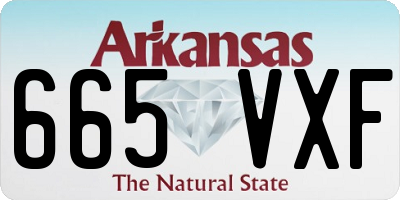 AR license plate 665VXF