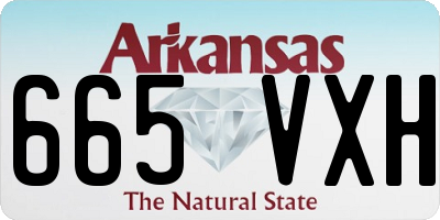 AR license plate 665VXH