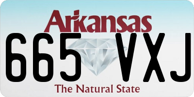 AR license plate 665VXJ