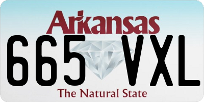 AR license plate 665VXL