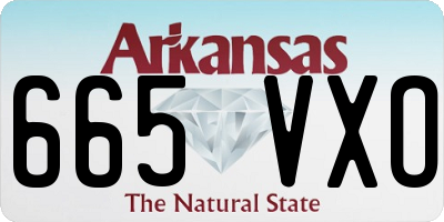 AR license plate 665VXO