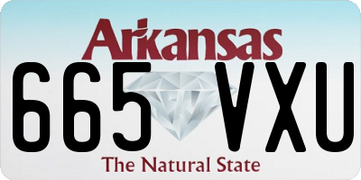 AR license plate 665VXU
