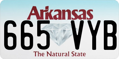 AR license plate 665VYB
