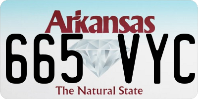 AR license plate 665VYC
