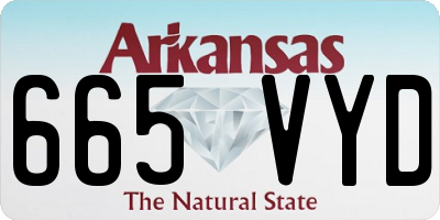 AR license plate 665VYD