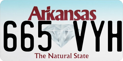 AR license plate 665VYH